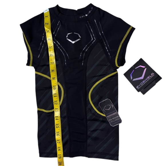 NWT EVOSHIELD CustomTech EvoAlpha Football Rib Shirt Black Grey - Picture 13 of 14